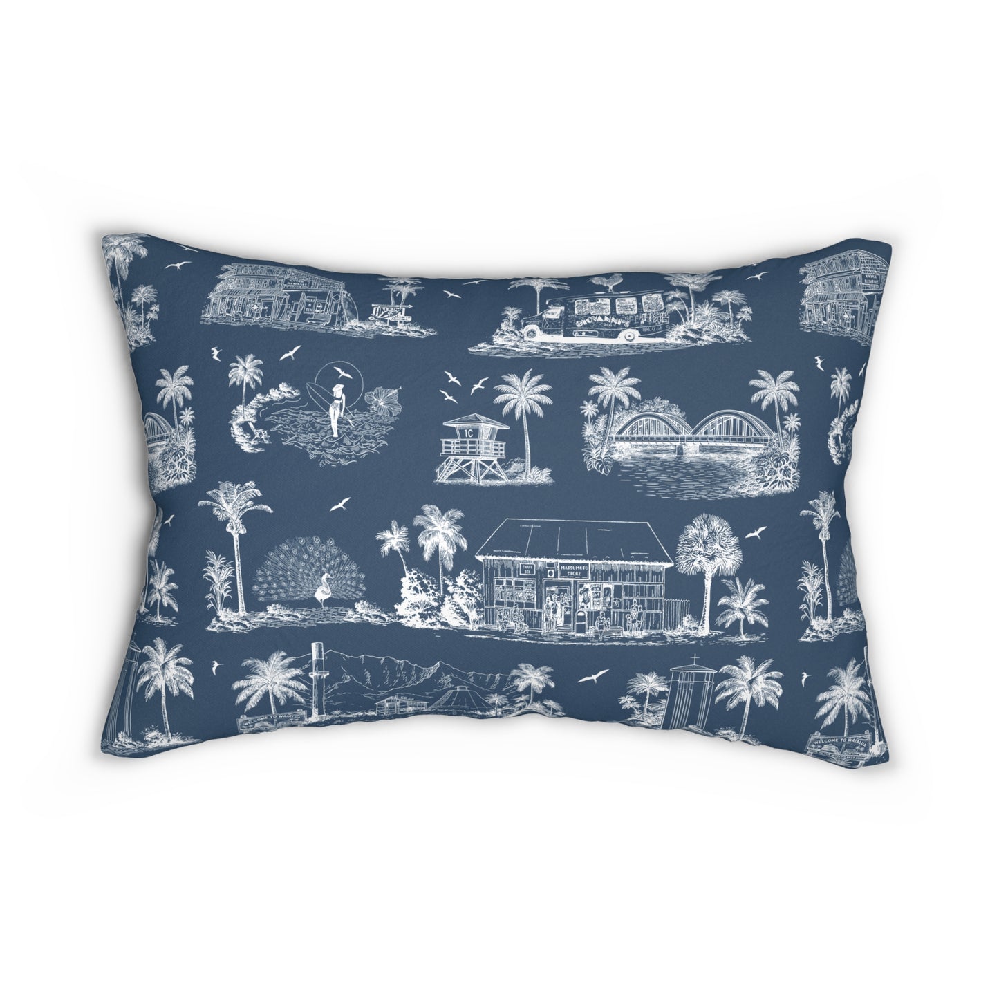 North Shore Throw Pillow Navy with insert