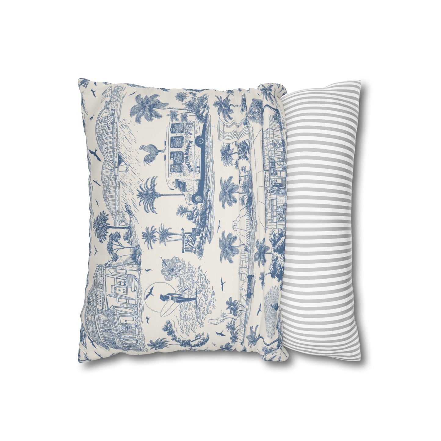 North Shore Faux Suede Pillowcase Cream without filler