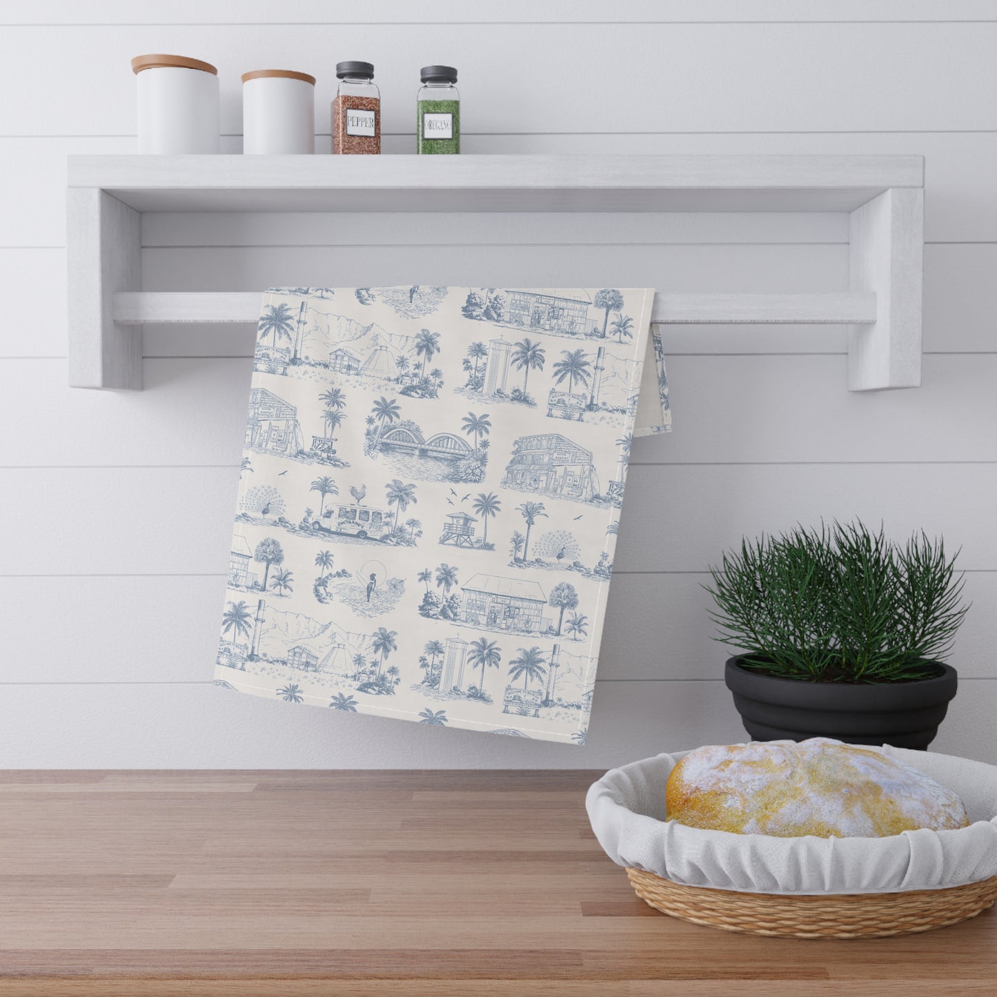 North Shore Tropical Linen Tea Towels