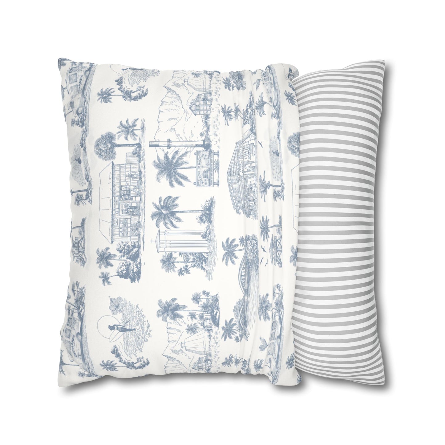 North Shore Faux Suede Pillowcase White without filler