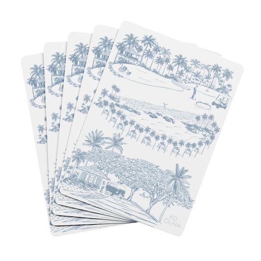 Ko Olina Toile Poker Playing Cards