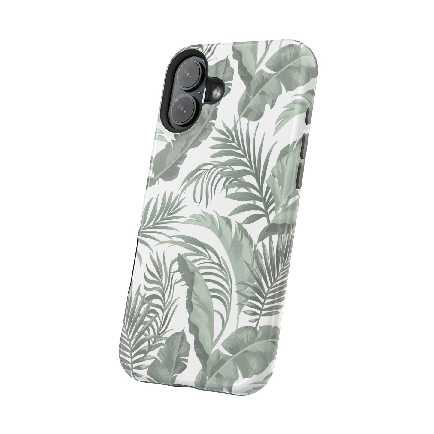 Tropical Leaf White Magnetic Tough Cases