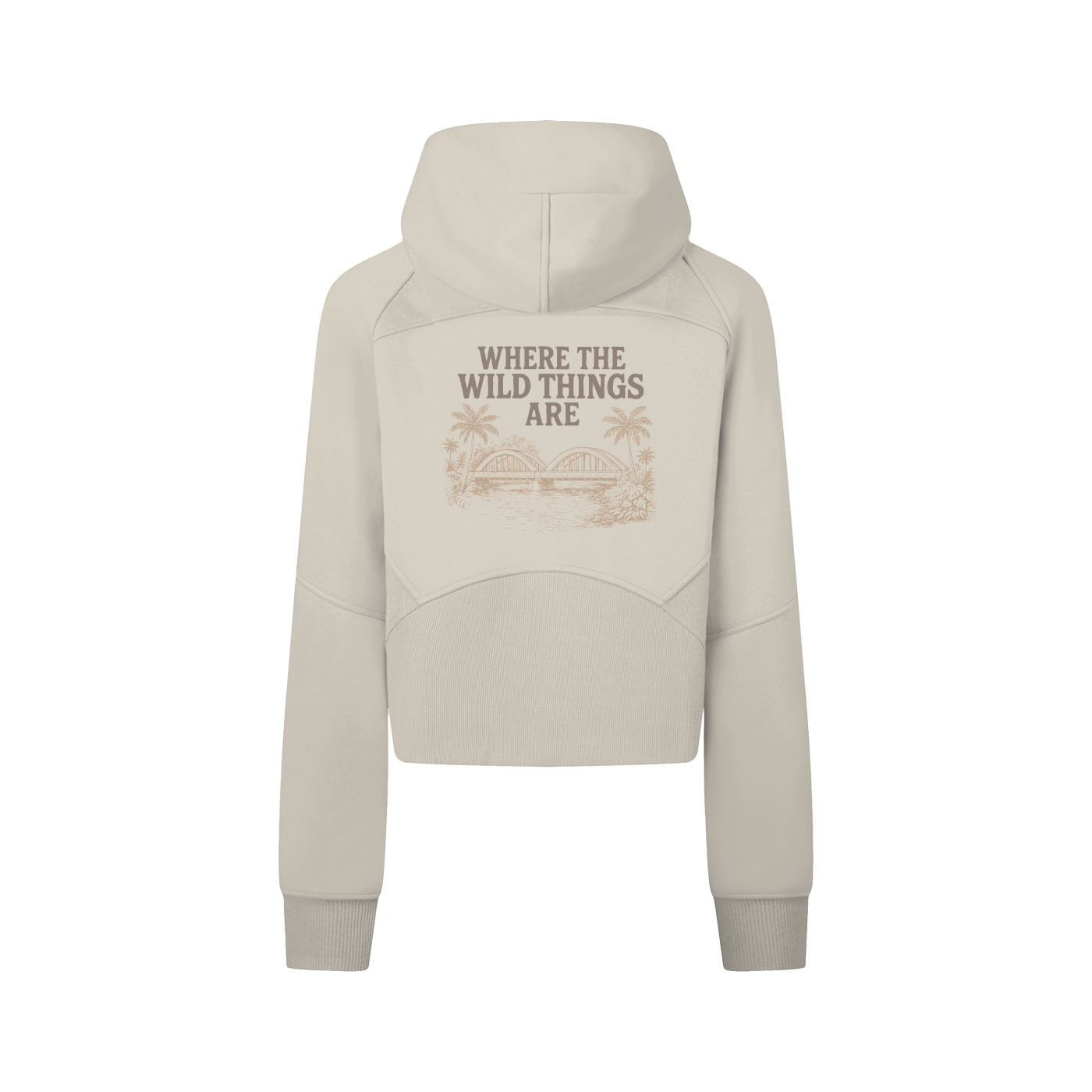 Haleiwa Wild Things Cropped Zip-Through Hoodie