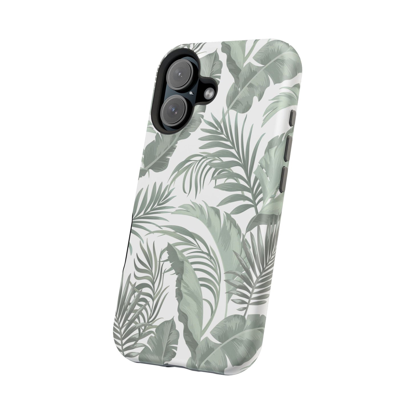 Tropical Leaf White Magnetic Tough Cases