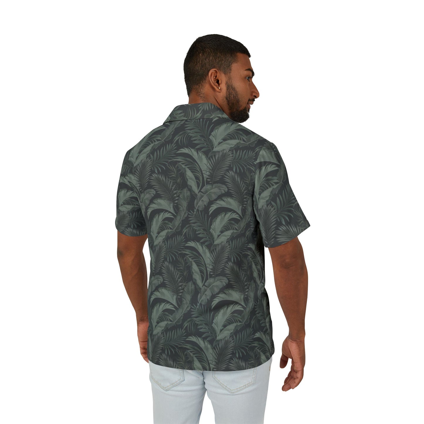 Men's Faded Tropical Leaf Shirt