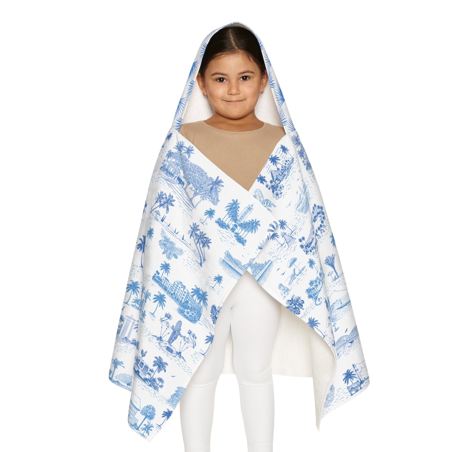 Oahu Fan Palm Youth Hooded Towel