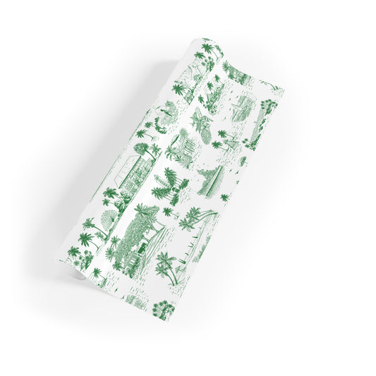Oahu Wrapping Paper Green