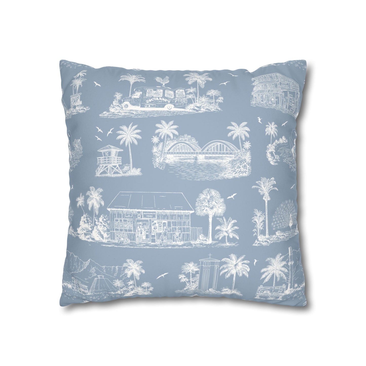 North Shore Faux Suede Pillowcase without filler