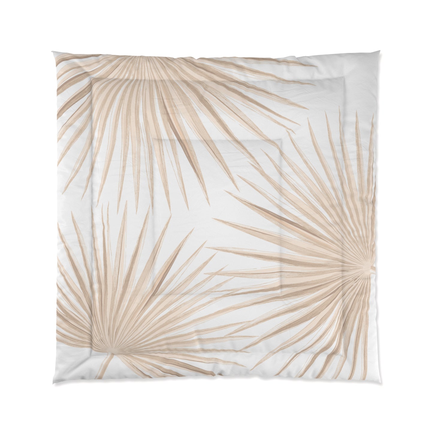 Fan Palm Comforter Tan