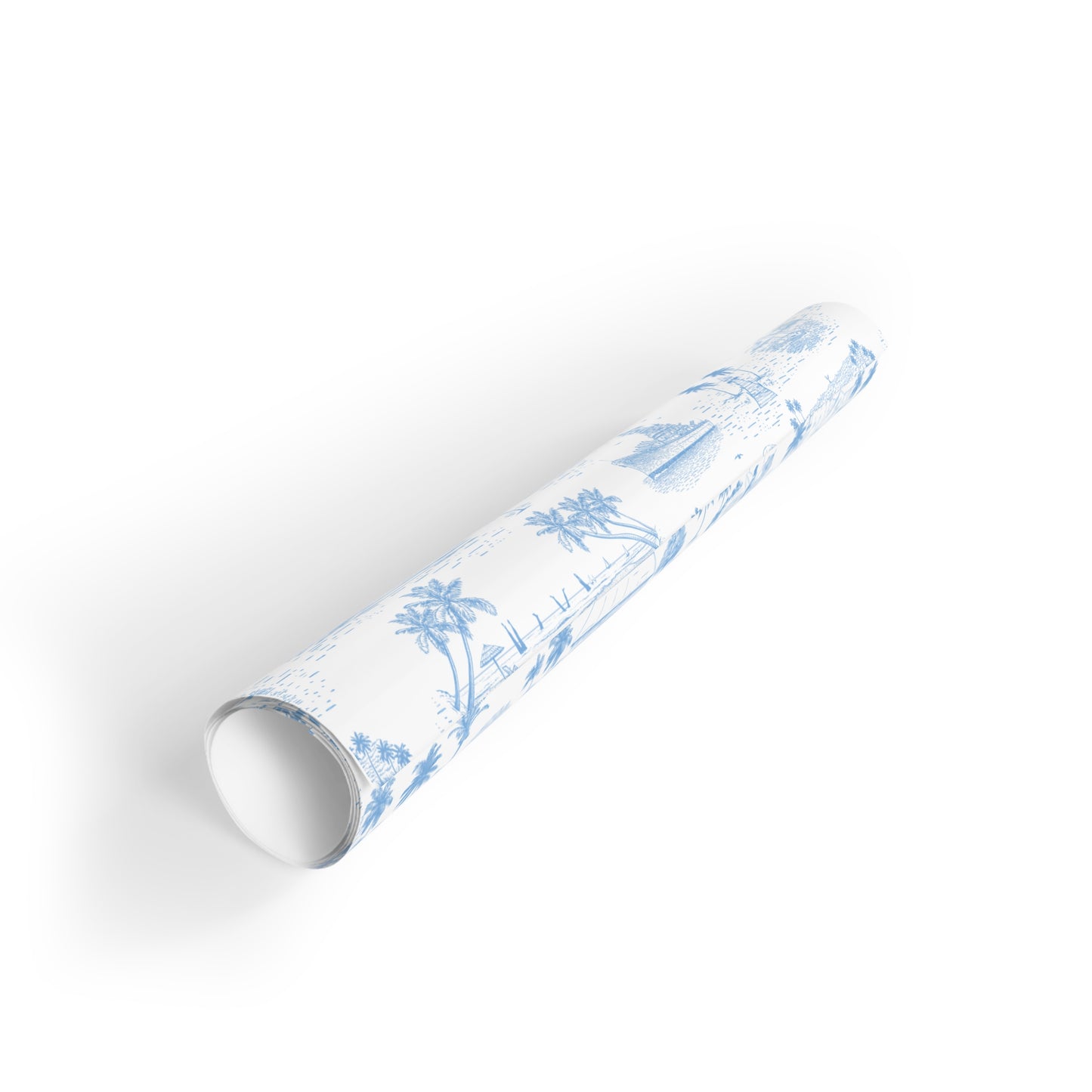 Oahu Wrapping Paper Beach Blue