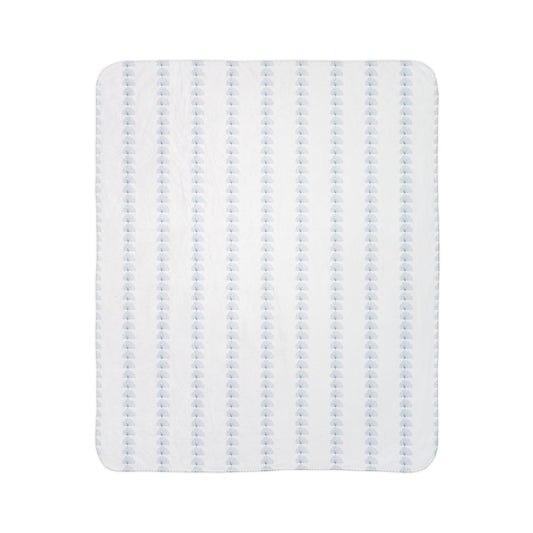 Peacock Cozy Fleece Sherpa Blanket