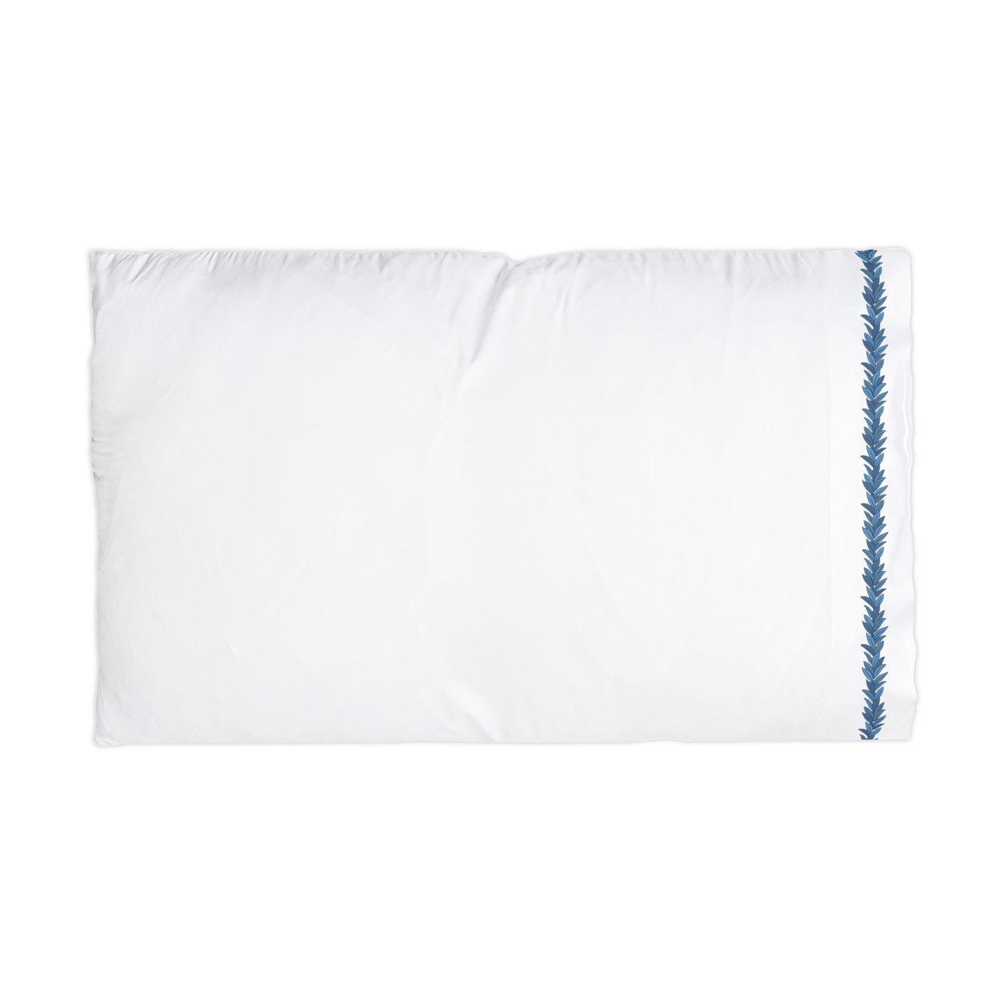 Copy of Maile Lei Edge Microfiber Pillowcase — Soft White Decorative Trim