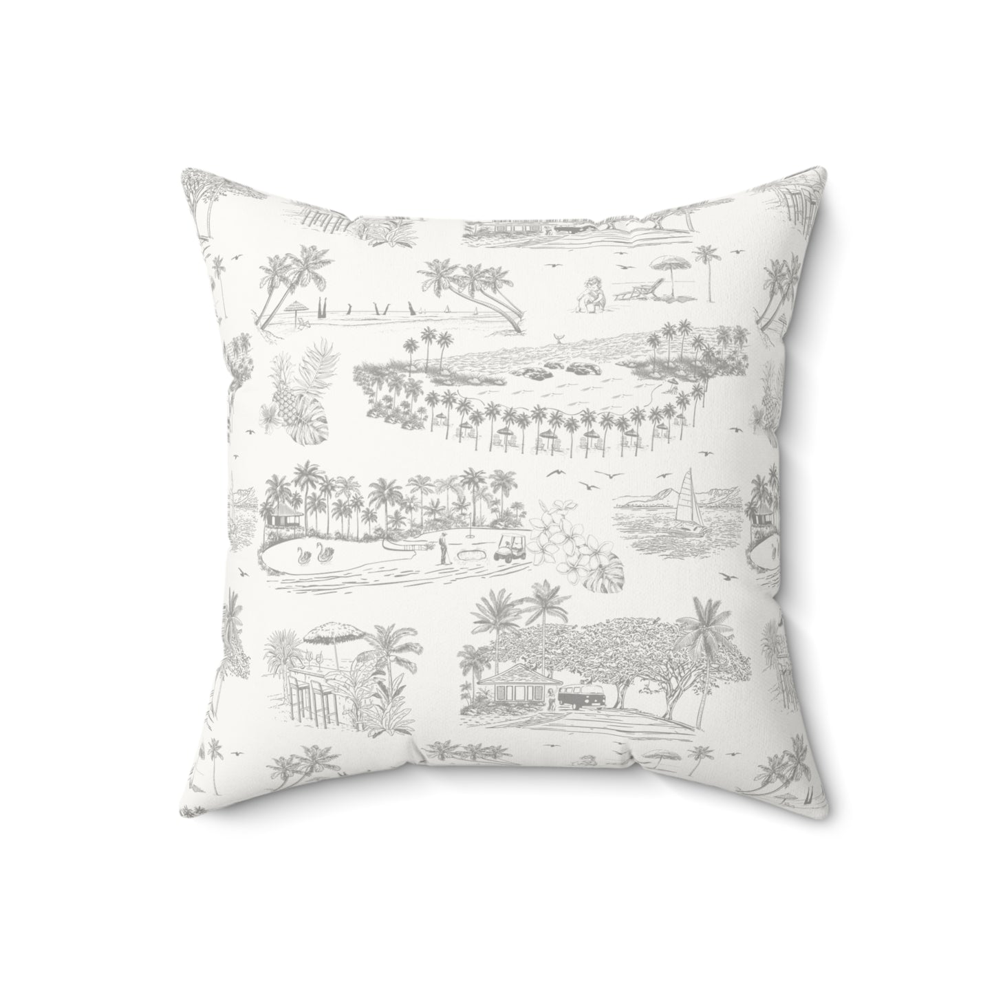 Ko Olina Faux Suede Pillow with filler