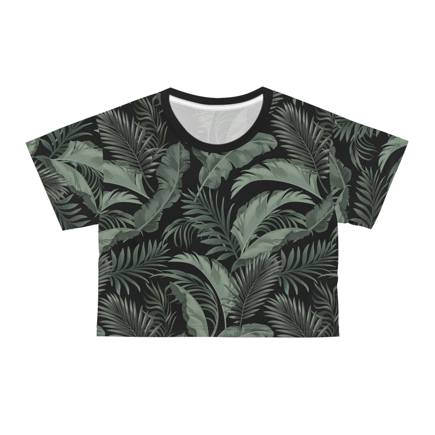 Tropical Leaf Crop Tee