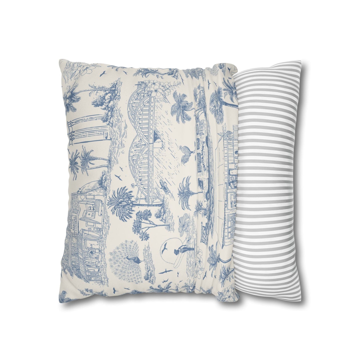 North Shore Faux Suede Pillowcase Cream without filler