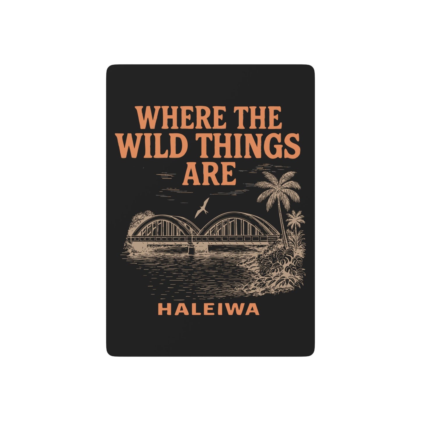 Haleiwa Wild Things Toile Poker Playing Cards