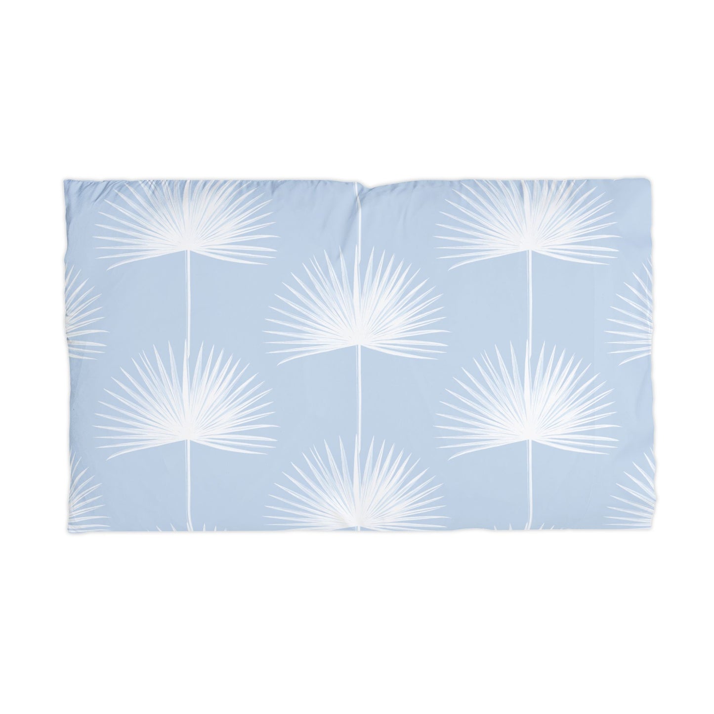 Blue Fan Palm Fan Microfiber Pillowcase