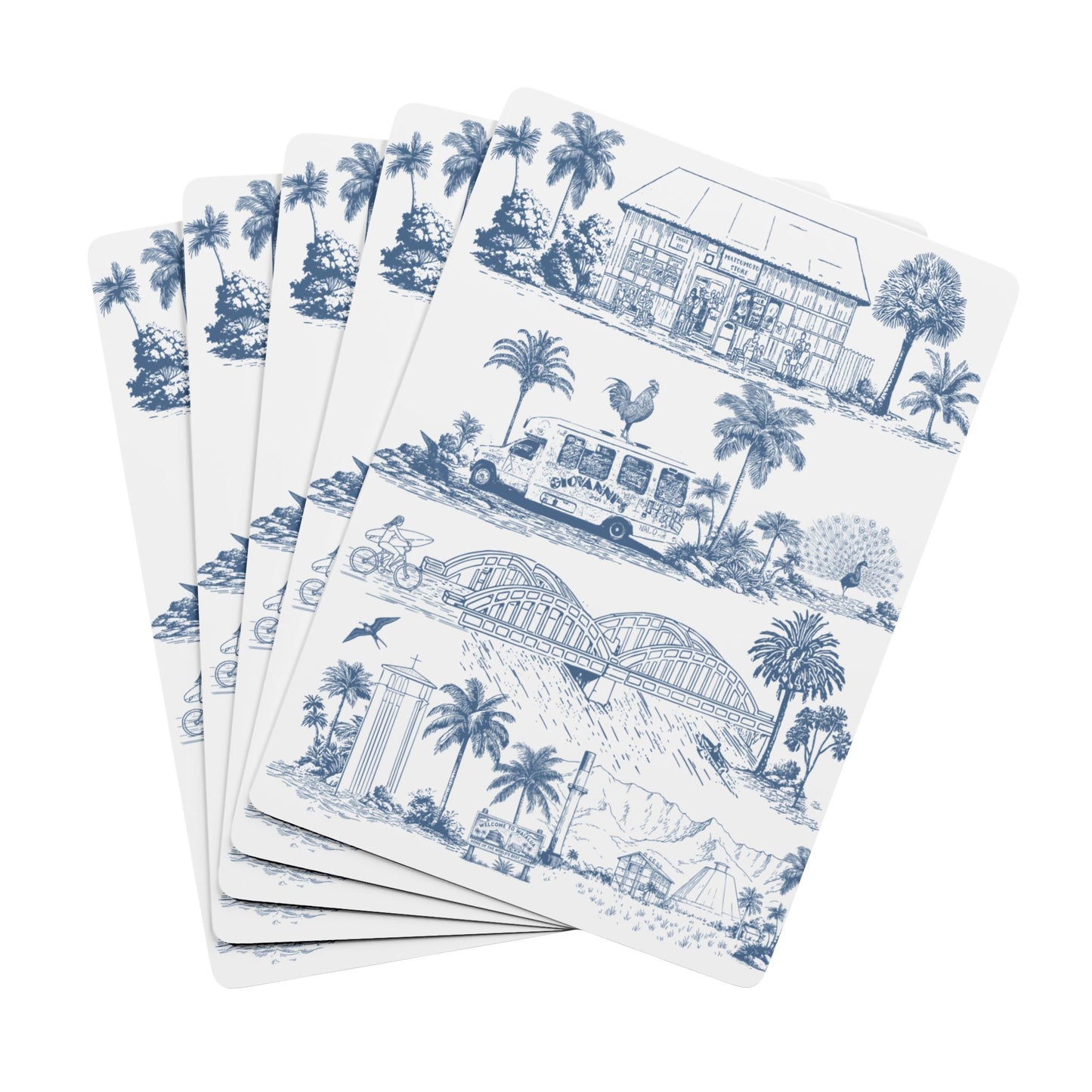 North Shore Toile Poker Playing Cards