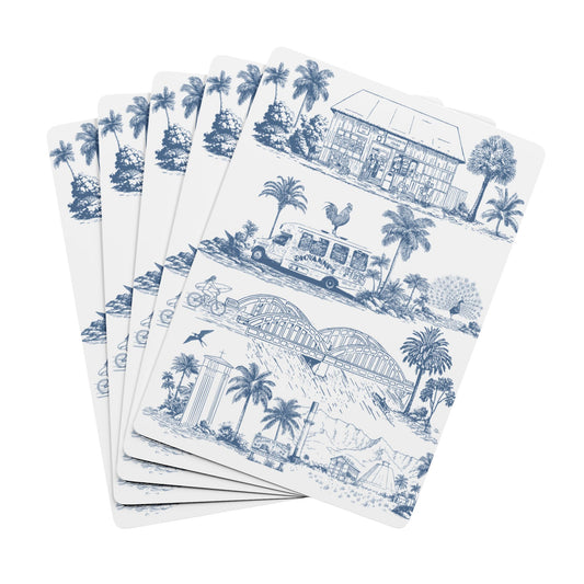 North Shore Toile Poker Playing Cards