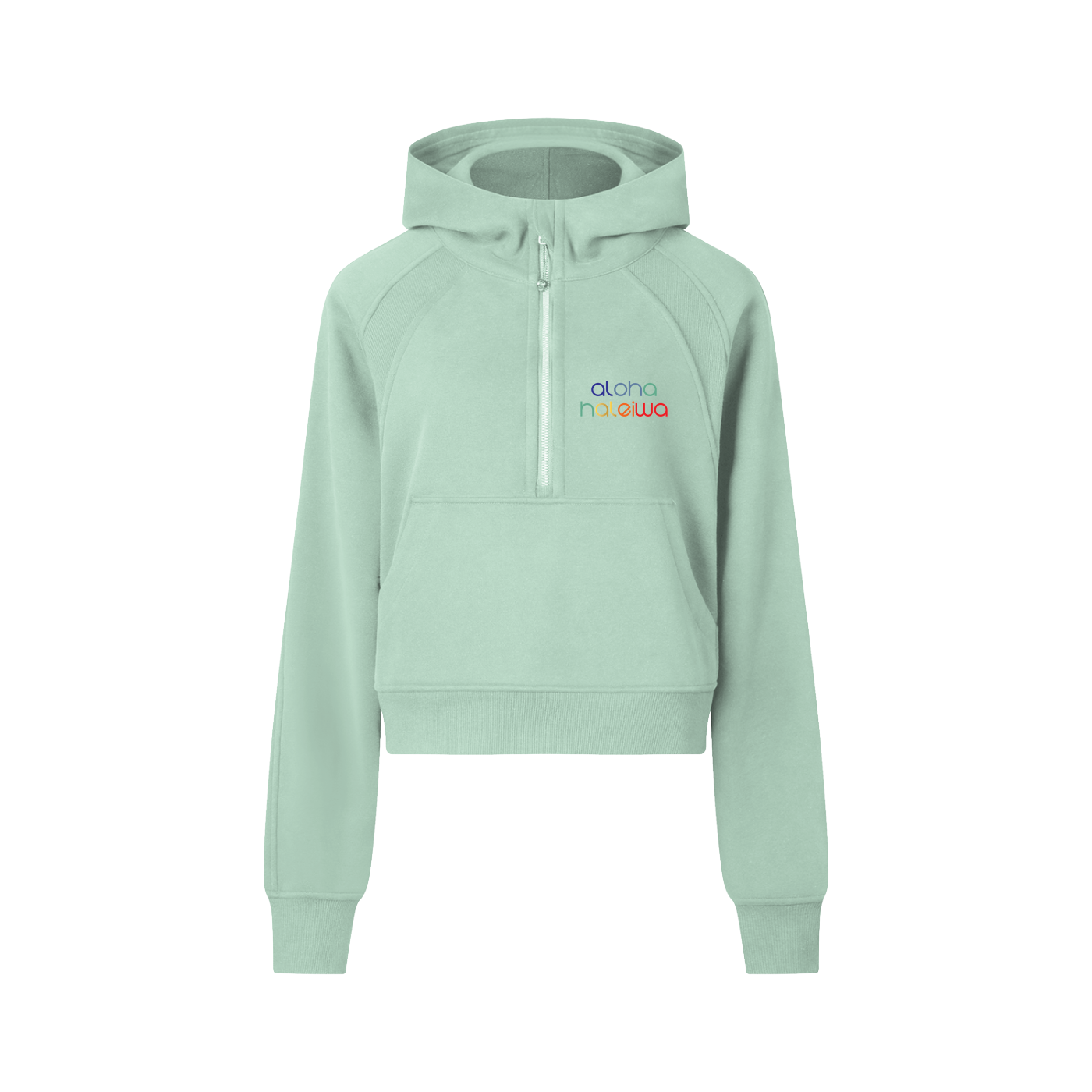 Cropped Half-Zip Hoodie