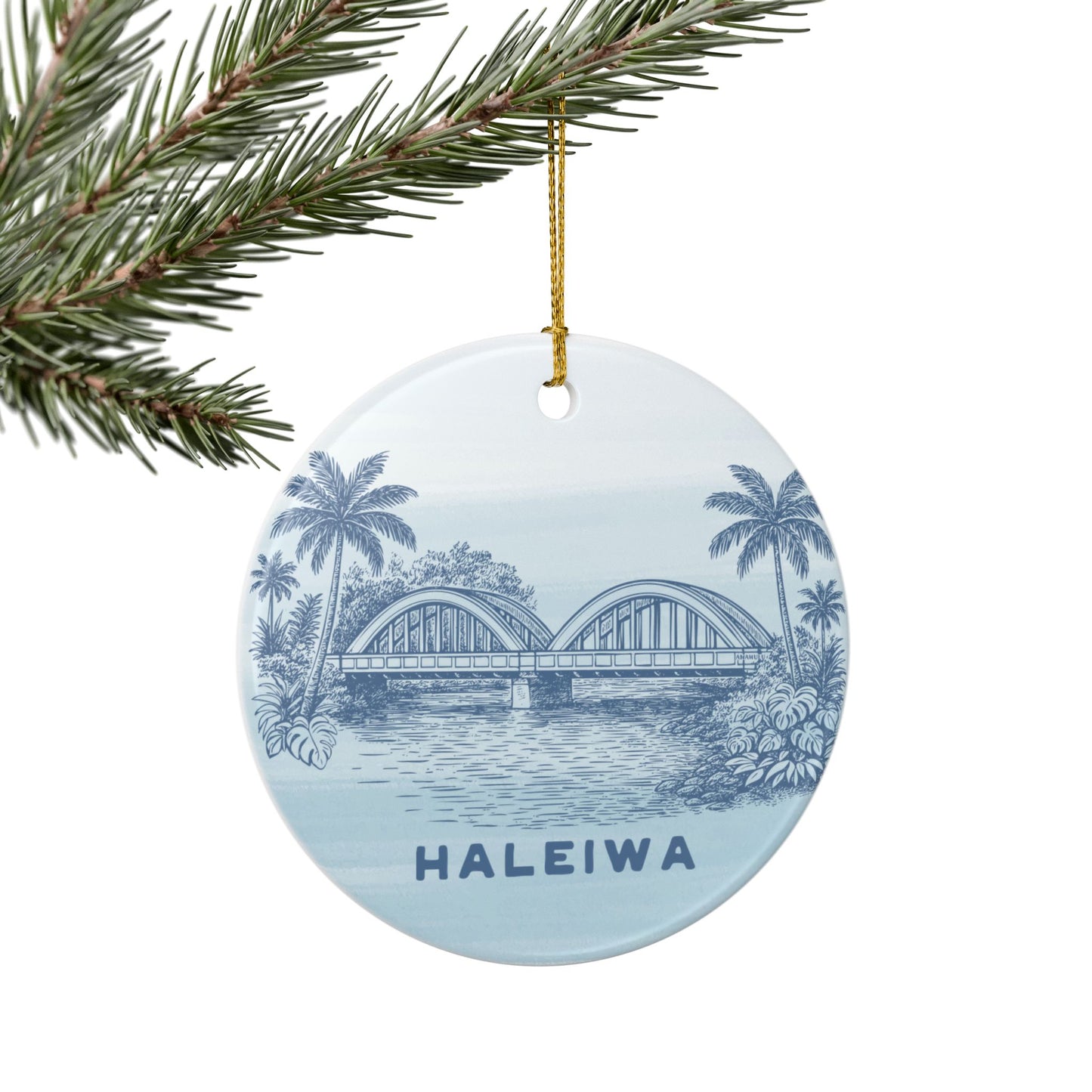 Haleiwa Rainbow Bridge Ornament
