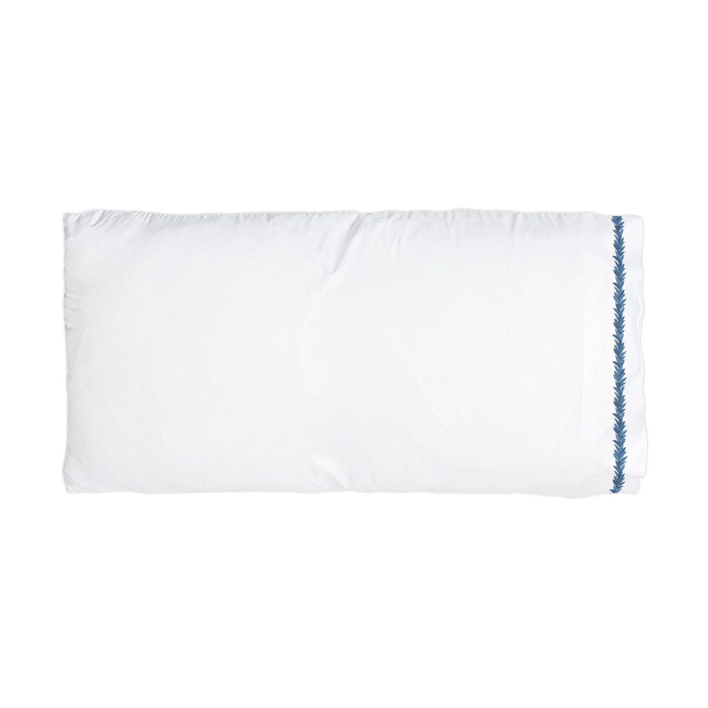 Copy of Maile Lei Edge Microfiber Pillowcase — Soft White Decorative Trim