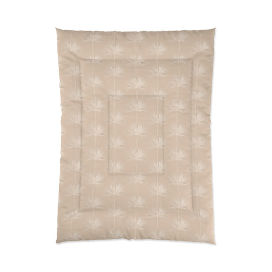 Fan Palm Comforter Tan