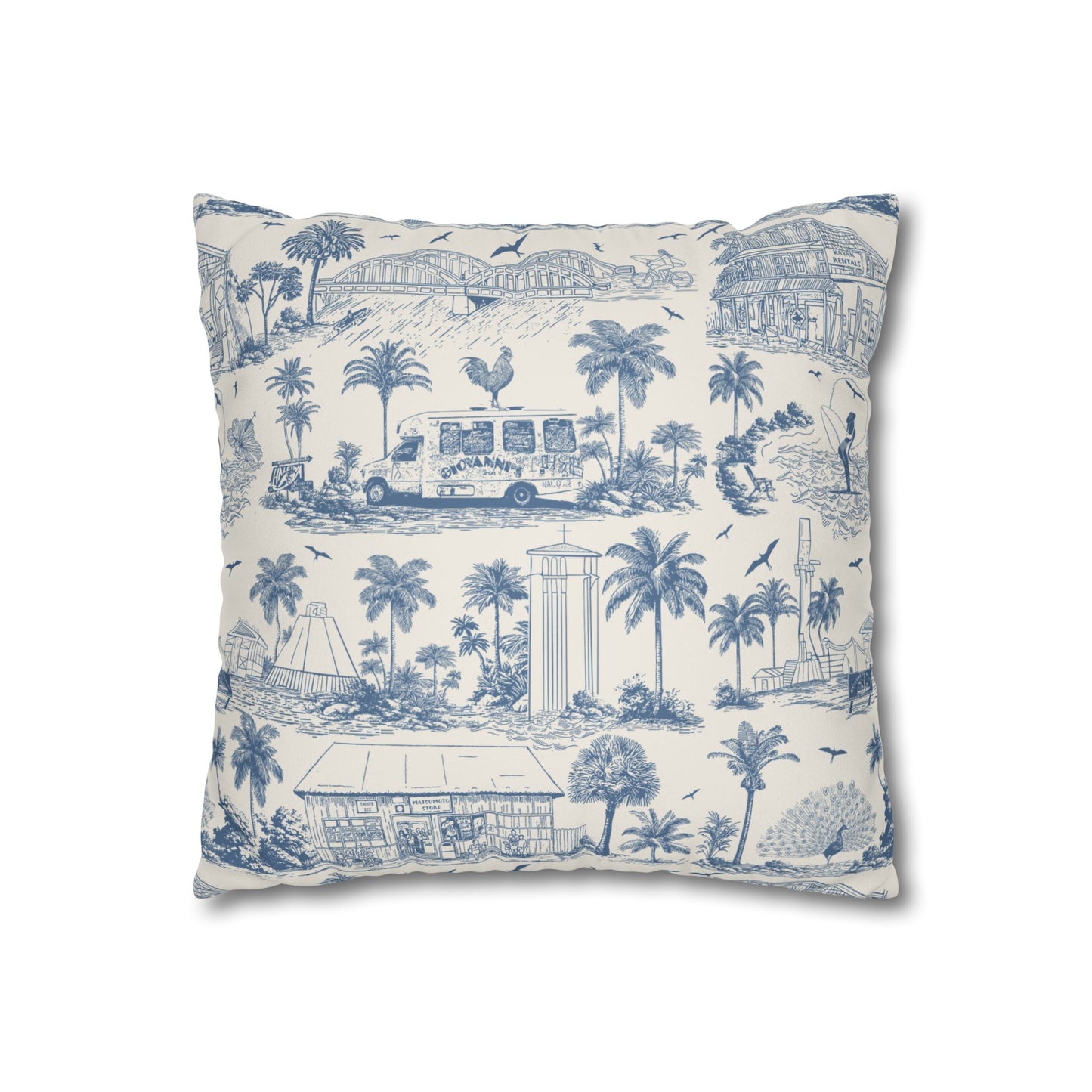 North Shore Faux Suede Pillowcase Cream without filler