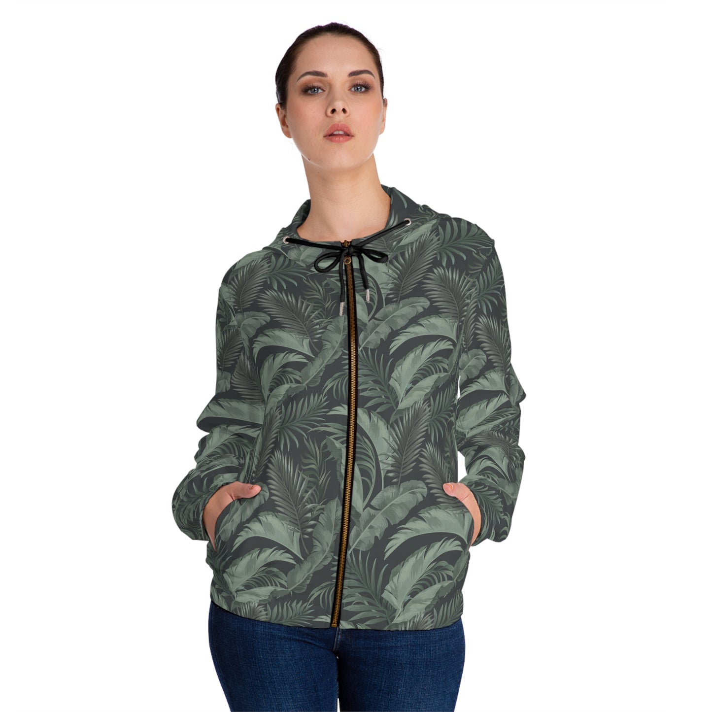 Faded Tropical Hoodie for Women