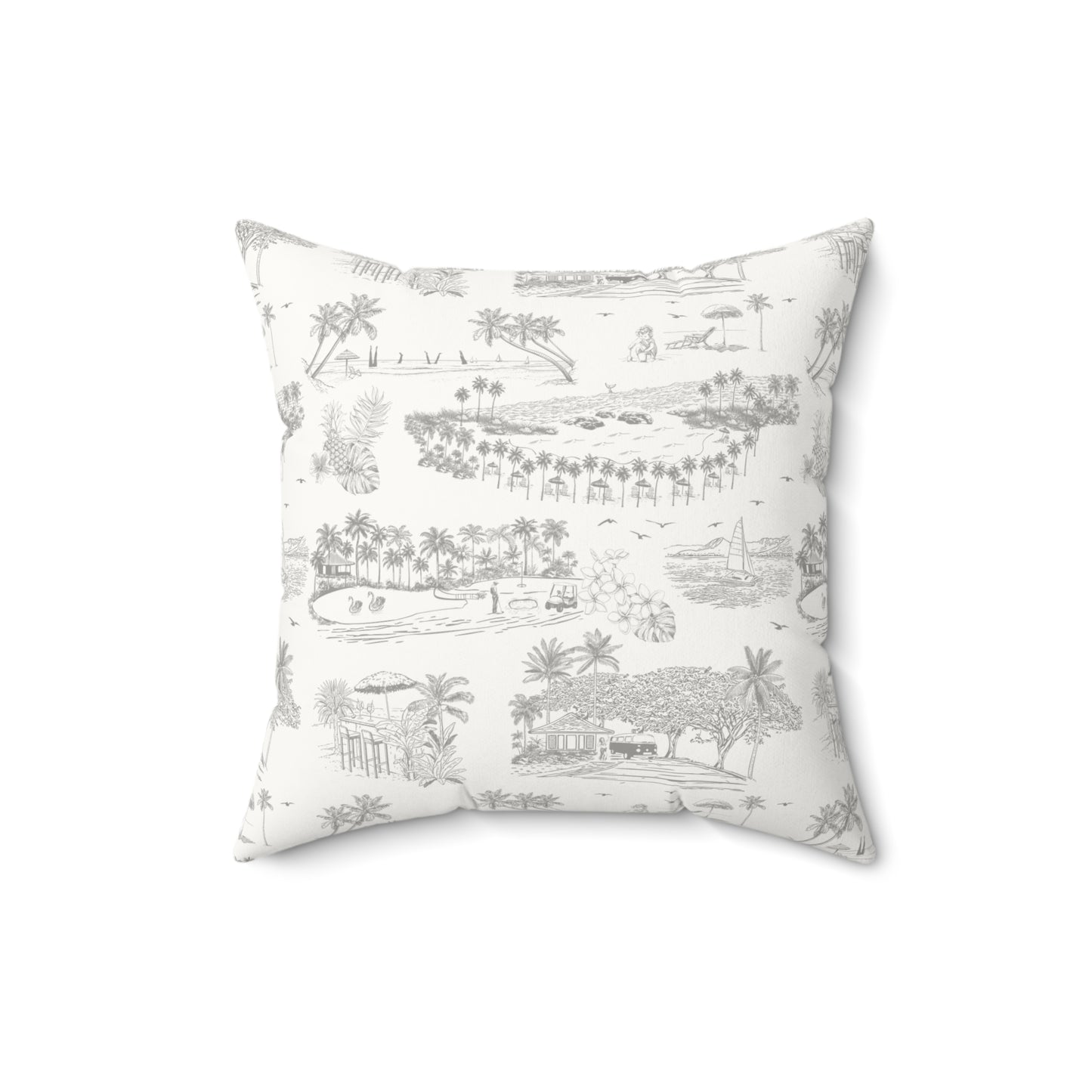Ko Olina Faux Suede Pillow with filler