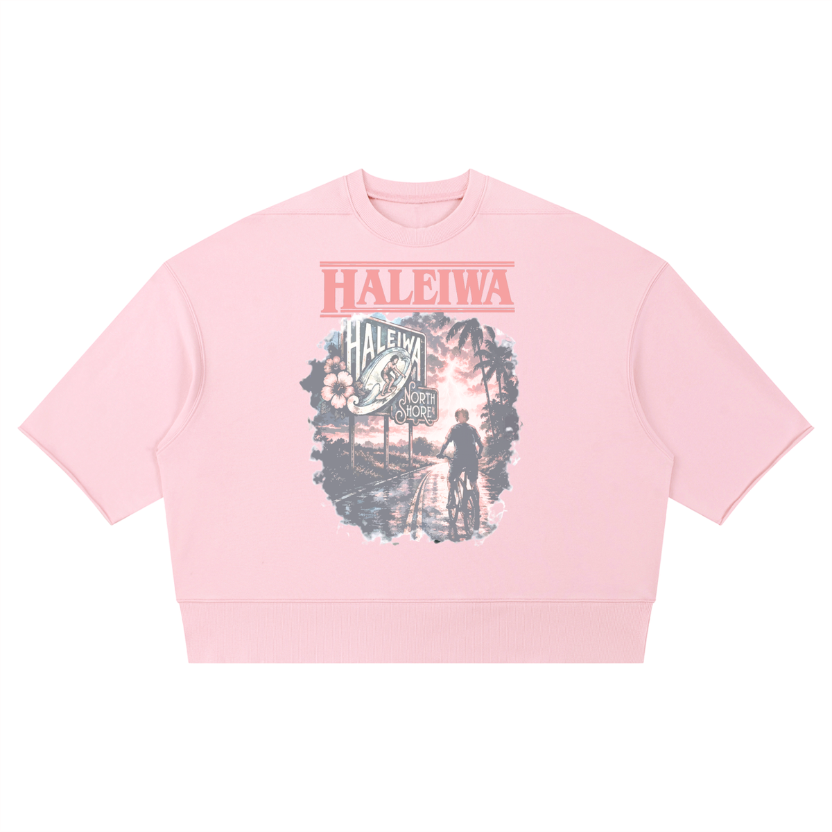 Stranger Haleiwa Unisex Mineral Wash Boxy Raw Edge T-Shirt